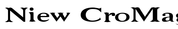 Niew CroMagnon font preview